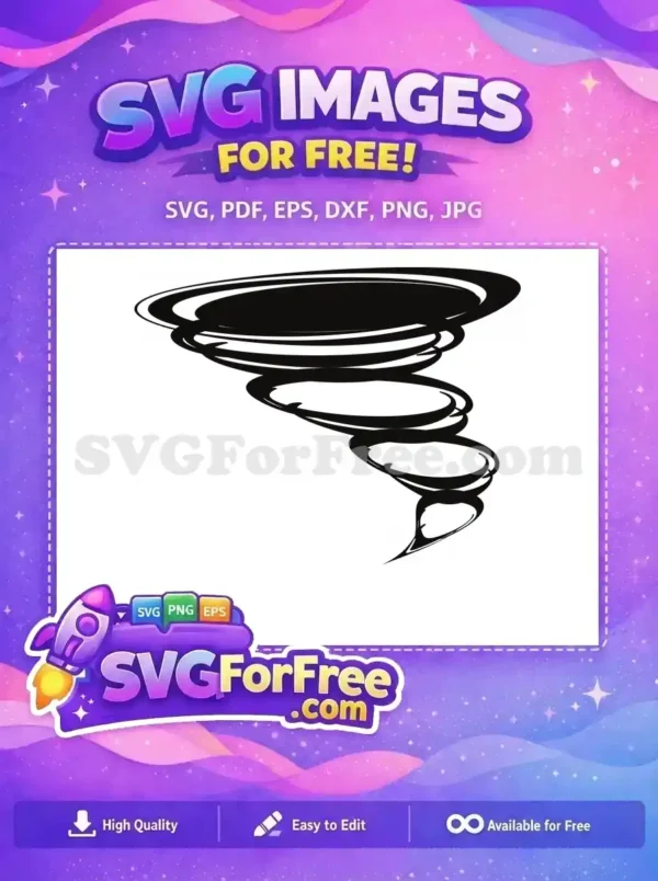 Free Swirling Shapes Free Black Tornado Weather Free SVG