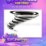 Free Swirling Dark Free Tornado SVG Graphic Free SVG - Instant Download