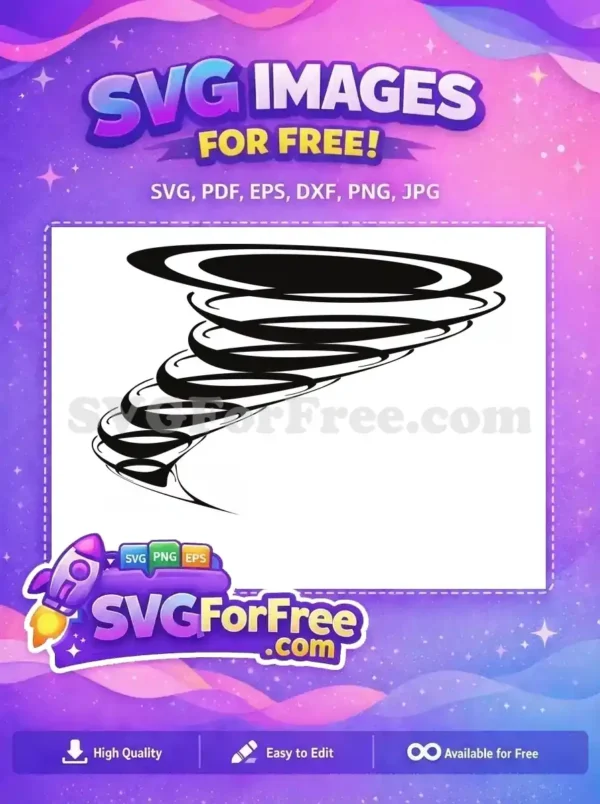 Free Swirling Dark Free Tornado SVG Graphic Free SVG