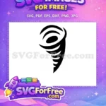 Free Silhouette Tornado Free 1 Simple Free SVG - Instant Download