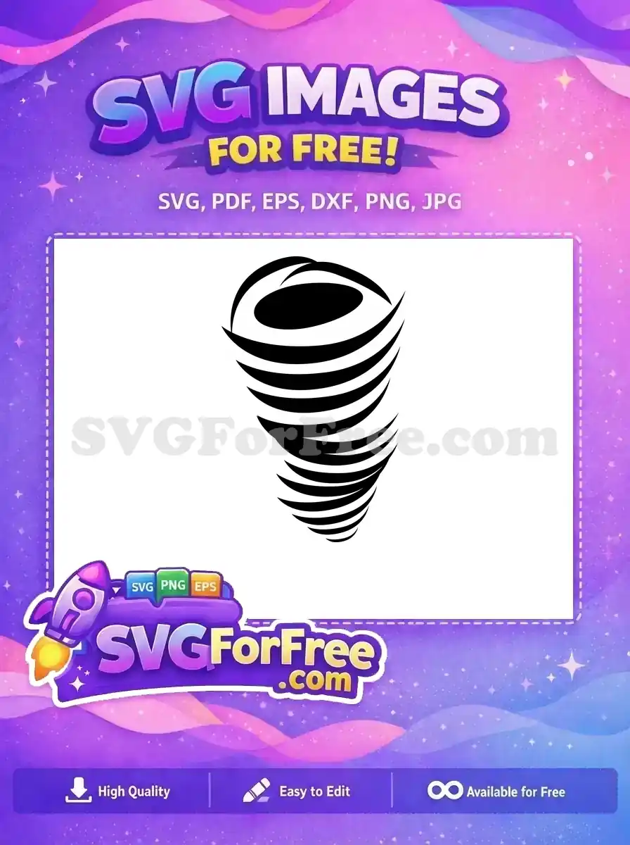 Free Swirling Black Lines Free Severe Weather Tornado Free SVG