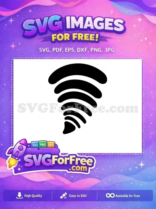 Free Black Swirling Shapes Free Box Silhouette Tornado Free SVG