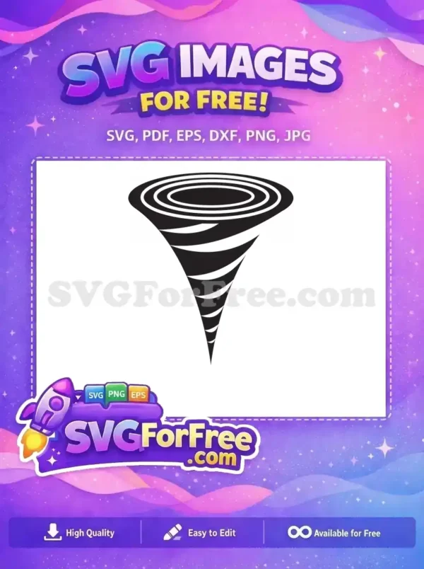 Free Swirling Vortex Free Dark Graphic Tornado Free SVG