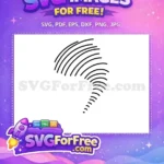 Free Black Swirls Free Cyclone Simple Weather Free SVG - Instant Download