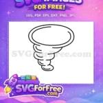 Free Swirling Cloud Free Weather Phenomenon Tornado Free SVG - Instant Download
