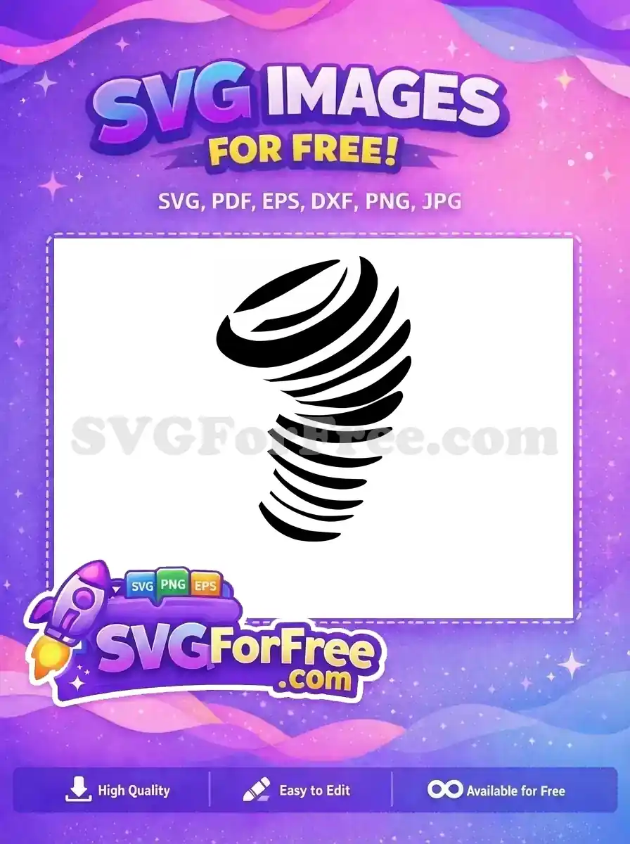 Free Black Swirls Free Tornado Design Abstract Free SVG