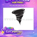 Free Swirling Wind Free Black Storm Simple Free SVG - Instant Download