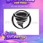 Free Swirling Dark Cloud Free Weather Tornado Free SVG - Instant Download