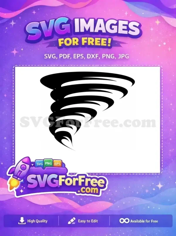 Free Swirling Vortex Free Abstract Tornado Free SVG 2