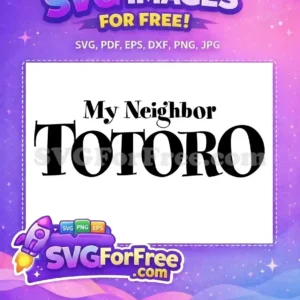 Free Bold Font Free ‘My Neighbor’ Black Totoro Free SVG Free Bold Font Free 'My Neighbor' Black Totoro Free SVG