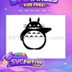 Free Big Grin Free Smiling Face Totoro Free SVG - Instant Download