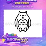 Free Simple Totoro Free No Shading My Neighbor Free SVG - Instant Download