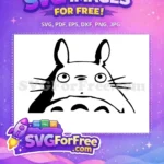 Free Bushy Eyebrows Free Cute Expression Totoro Free SVG - Instant Download
