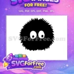 Free Soot Sprite Free Fuzzy Ball Totoro Free SVG - Instant Download