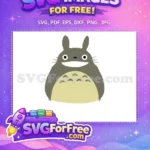 Free Smiling Totoro Free Big Eyes My Neighbor Free SVG - Instant Download