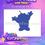 Free Alien Silhouette Free Blue Character Toy Story Free SVG - Instant Download