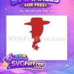 Free Sheriff Woody Silhouette Free Red Star Badge Toy Story Free SVG - Instant Download