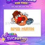 Free Eyebrows Hat Free Mustache Spud Muffin Toy Story Free SVG - Instant Download
