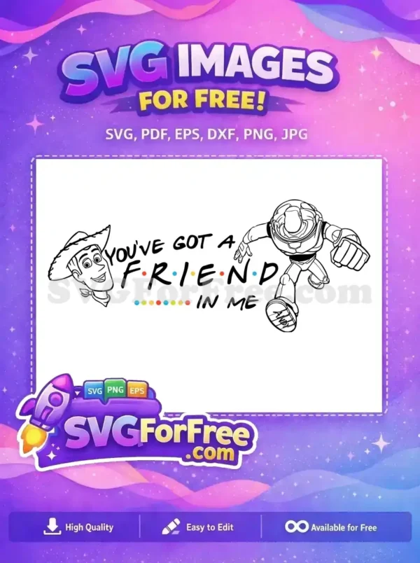 Free Woody Buzz Lightyear Free Friends You've Got Free SVG