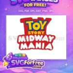 Free Yellow Blue Toy Story Free Midway Mania Logo Free SVG - Instant Download