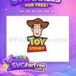 Free Smiling Sheriff Free Woody Face Toy Story Free SVG 1 - Instant Download