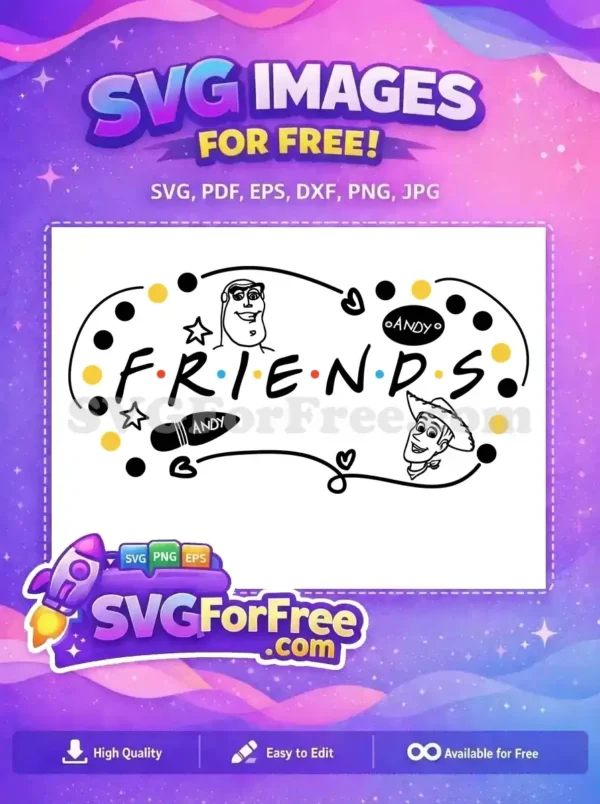 Free Buzz Lightyear Free Sheriff Woody Toy Story Friends Free SVG