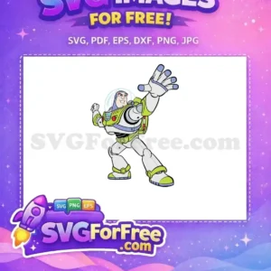 Free Buzz Lightyear Waving Free Toy Story Character Free SVG