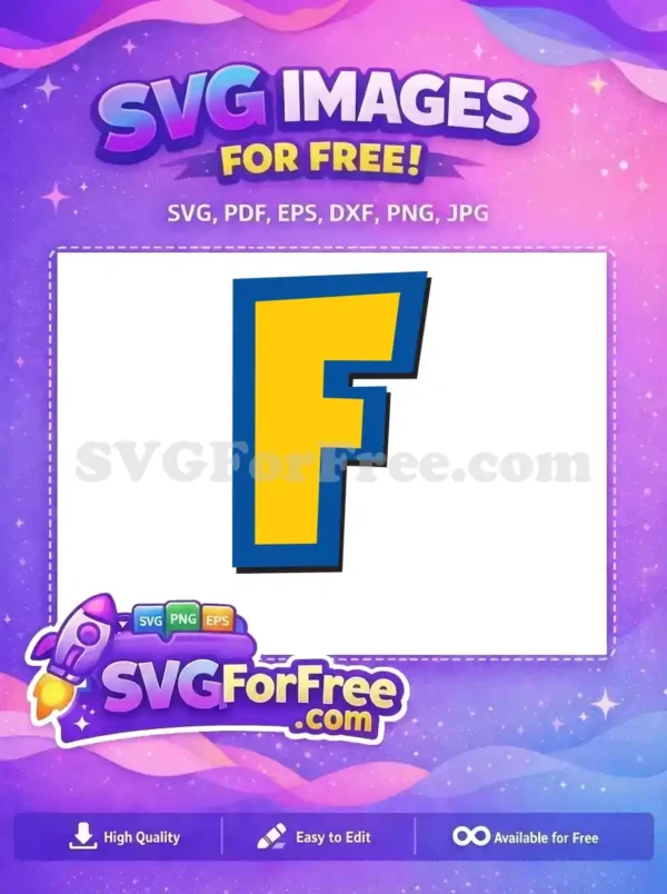 Free Letter F Free Blue and Yellow Toy Story Free SVG