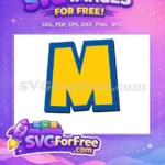 Free Yellow Letter M Free Blue Outline Toy Story Free SVG - Instant Download
