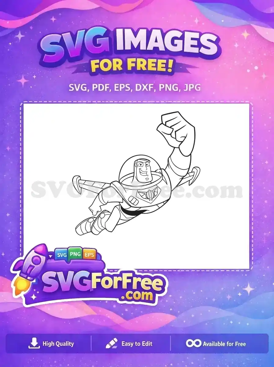 Free Buzz Lightyear Fist Free Flying Toy Story Free SVG
