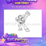 Free Buzz Lightyear Waving Free Arm Toy Story Free SVG 1 - Instant Download