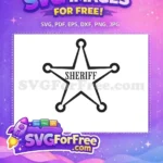 Free Sheriff Badge Free Star Toy Story Free SVG - Instant Download