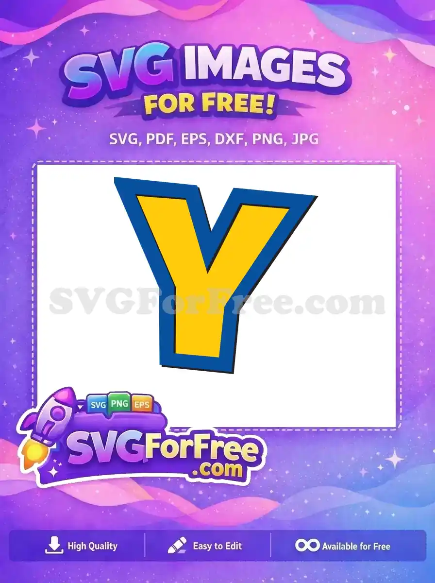 Free Yellow Letter Free Blue Outline Toy Story Free SVG