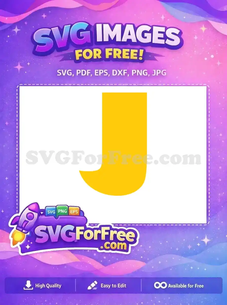 Free Yellow Letter J Free Toy Story Initial Disney Free SVG