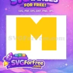 Free Letter M Free Yellow Toy Story Free SVG - Instant Download