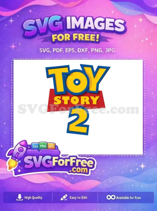 Free Yellow Blue Letters Free Red Background Toy Story 2 Free SVG