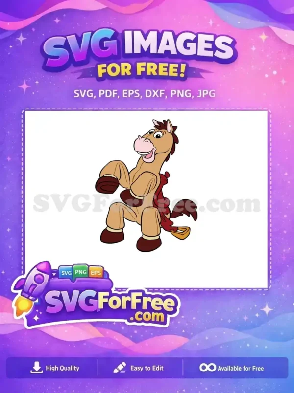 Free Happy Bullseye Horse Free Red Saddle Toy Story Free SVG Free Happy Bullseye Horse Free Red Saddle Toy Story Free SVG