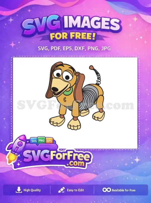 Free Slinky Dog Cute Free Spring Toy Story Free SVG Free Slinky Dog Cute Free Spring Toy Story Free SVG