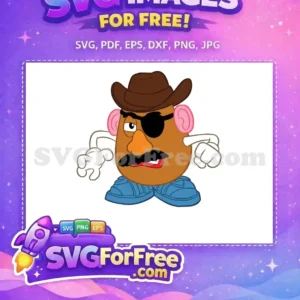 Free Angry Eyepatch Free Cowboy Hat Toy Story Free SVG