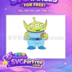 Free Smiling Alien Free Planet Patch Toy Story Free SVG - Instant Download