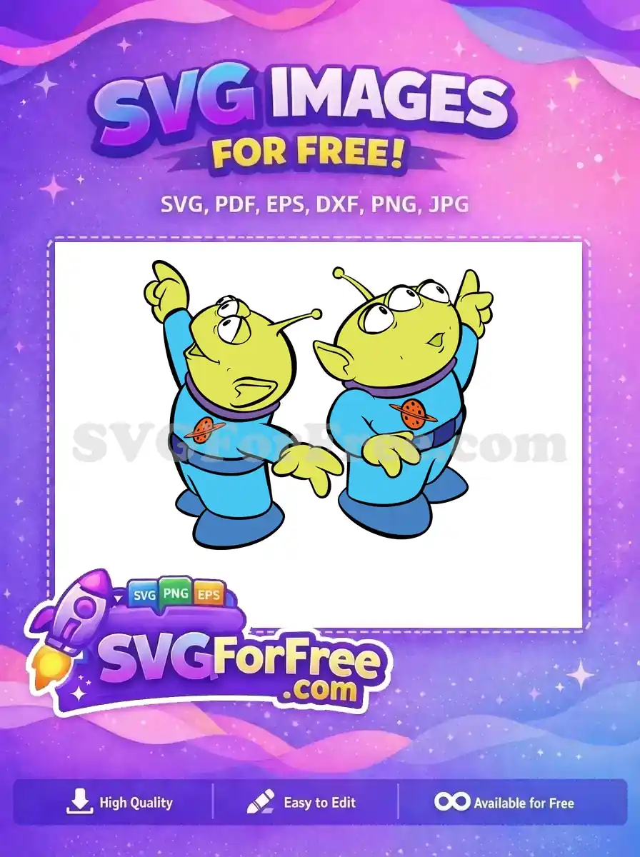 Free Pointing Aliens Free Three Eyed Toy Story Free SVG