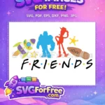 Free Buzz Lightyear Free Woody Silhouette Toy Story Friends Free SVG - Instant Download