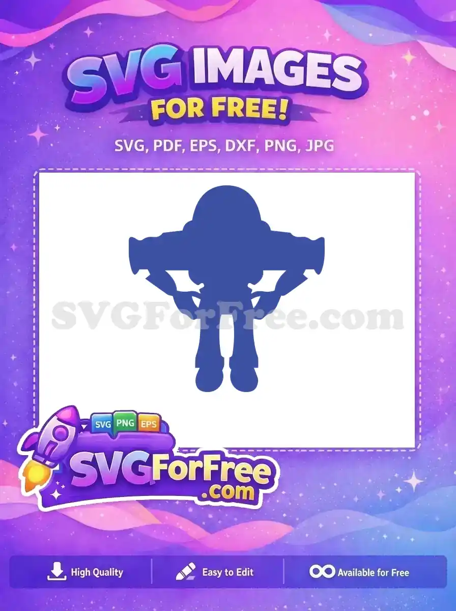 Free Dark Blue Silhouette Free Buzz Lightyear Toy Story Free SVG