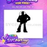 Free Buzz Lightyear Silhouette Free Arms Akimbo Toy Story Free SVG - Instant Download