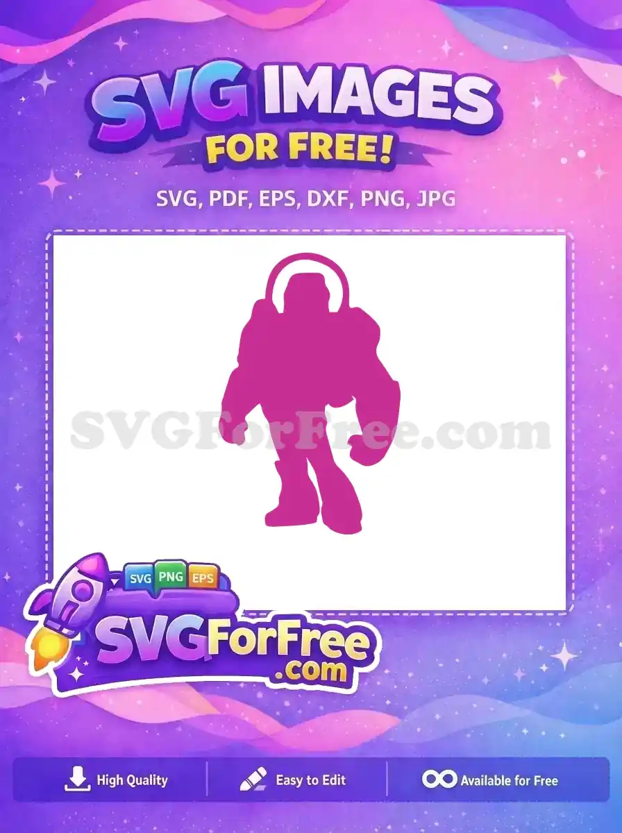 Free Pink Buzz Lightyear Free Silhouette Toy Story Free SVG