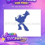 Free Buzz Lightyear Silhouette Free Action Pose Toy Story Free SVG - Instant Download