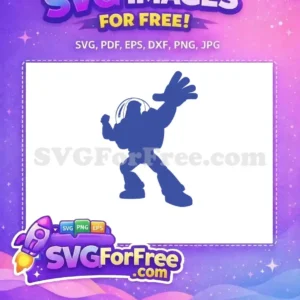 Free Buzz Lightyear Silhouette Free Action Pose Toy Story Free SVG