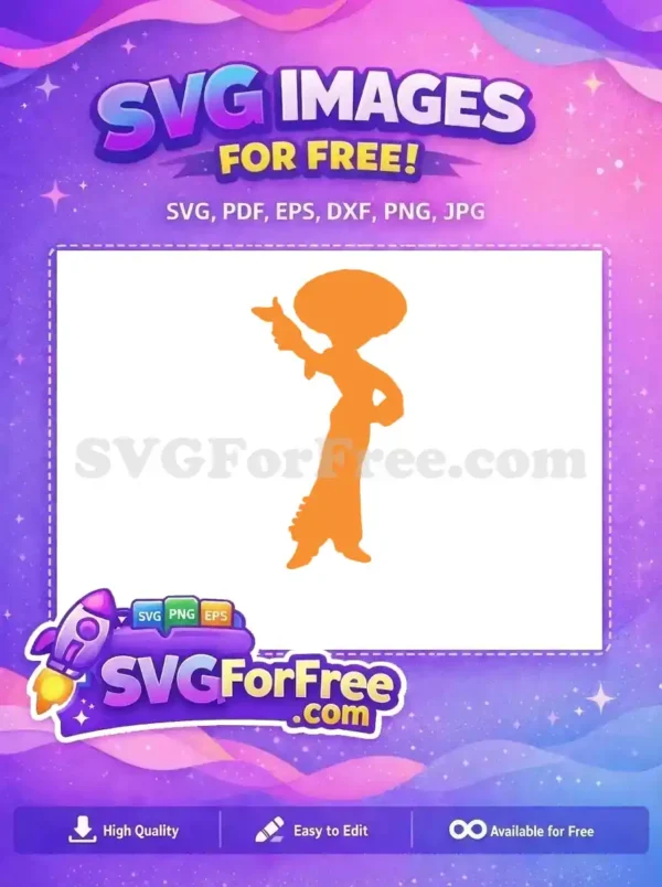 Free Sheriff Woody Pointing Free Orange Silhouette Toy Story Free SVG