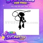 Free Jessie with Lasso Free Toy Story Disney Free SVG - Instant Download