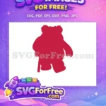 Free Red Lotso Bear Free Cane Accessory Toy Story Free SVG - Instant Download